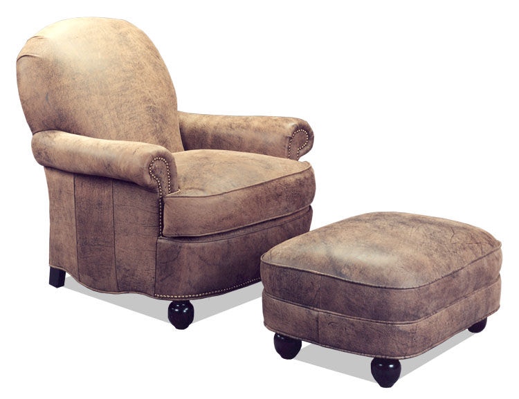 Old Hickory Tannery Ottoman 61
