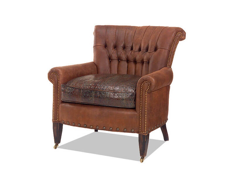 Old Hickory Tannery Tufted Channel Chair 684-01