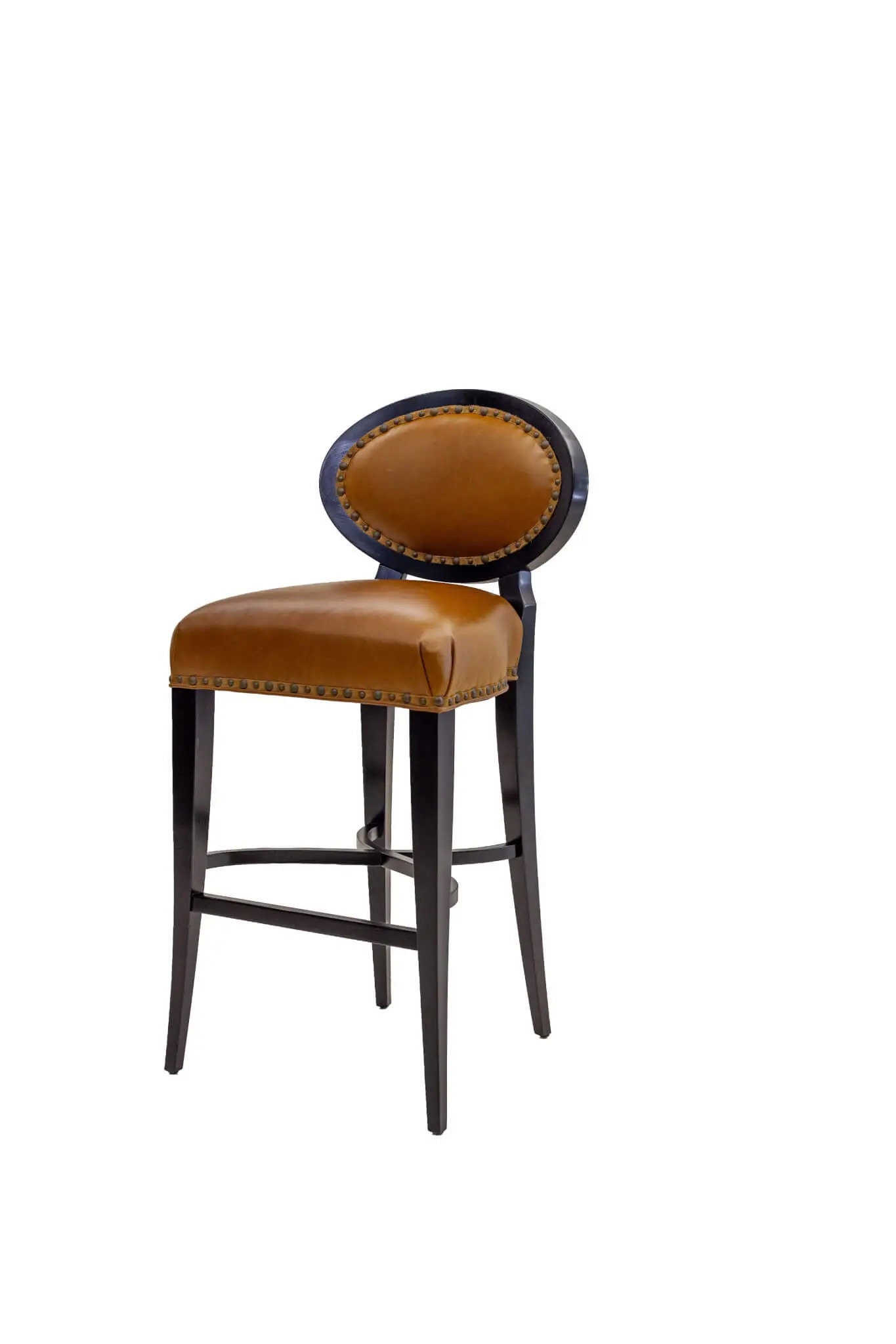 Old Hickory Tannery Oval Back Bar Stool AI-8236-BS