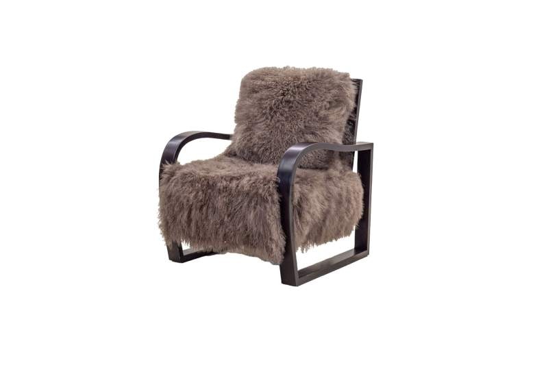 Old Hickory Tannery Curved Wood Arm Chair AI 8385-U
