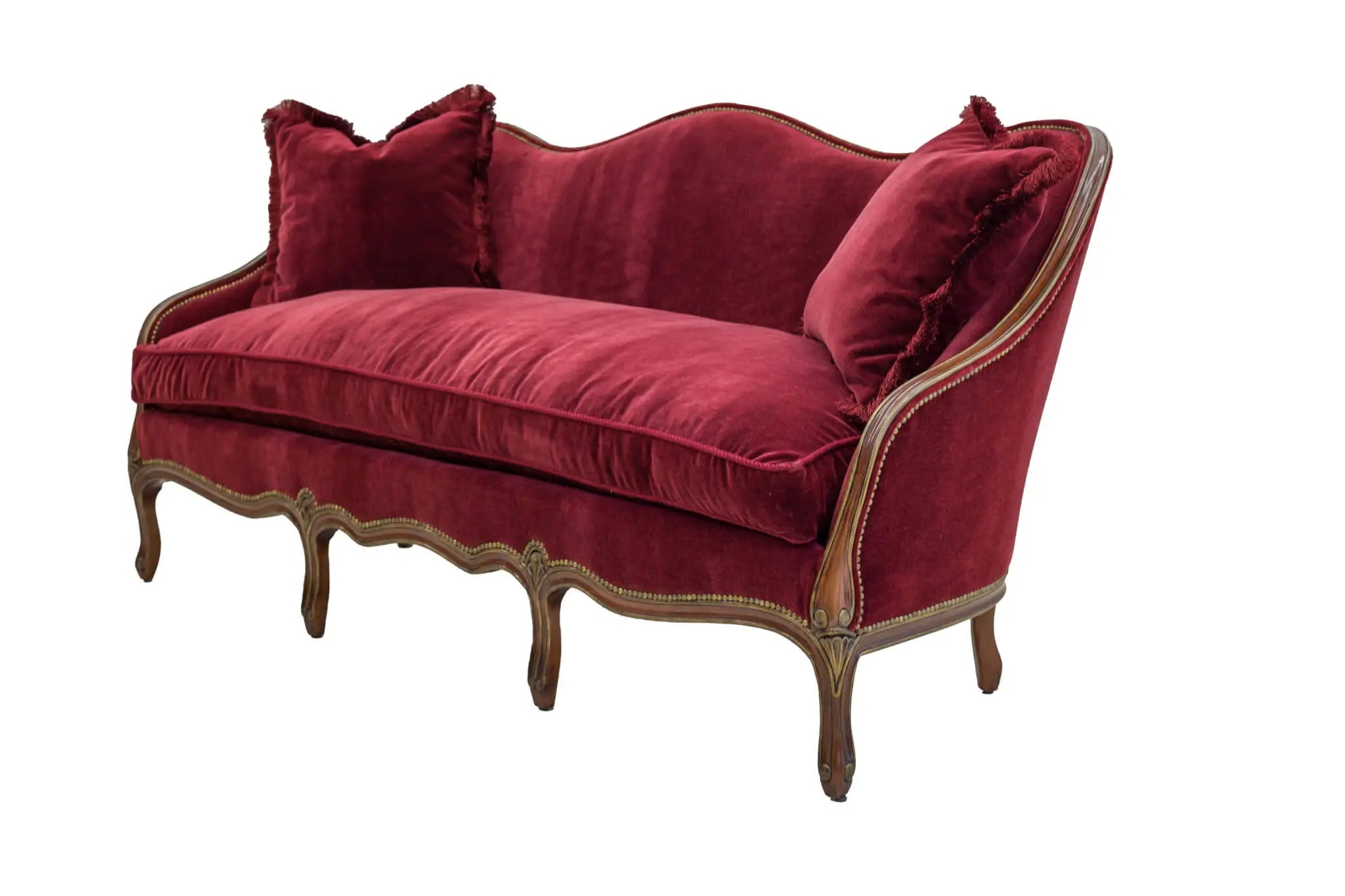 Old Hickory Tannery Carved Frame Settee M-1234