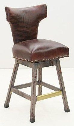 Old Hickory Tannery Barstool N-40BS