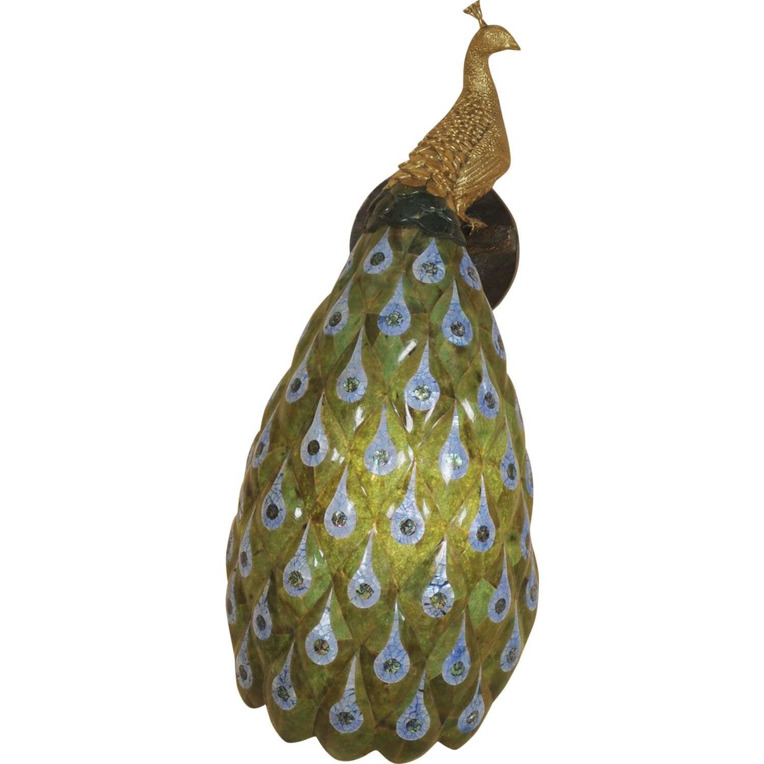 Peacock sconce top