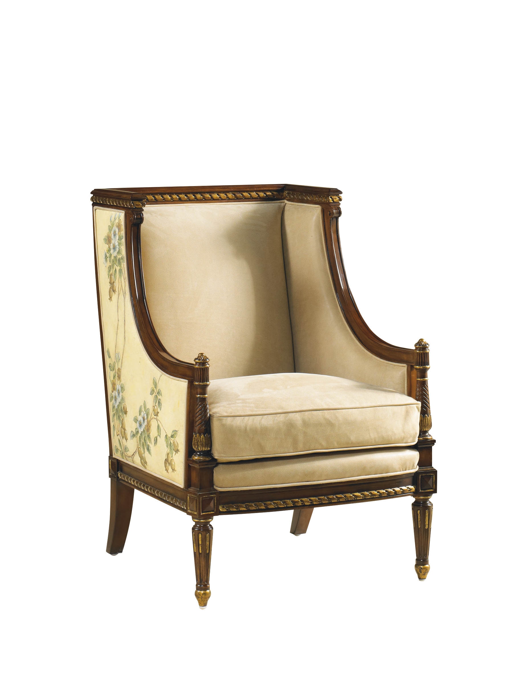 norrwood Maitland-Smith Living Room Floral Occasional Chair 8110-43 at Norwood Furniture