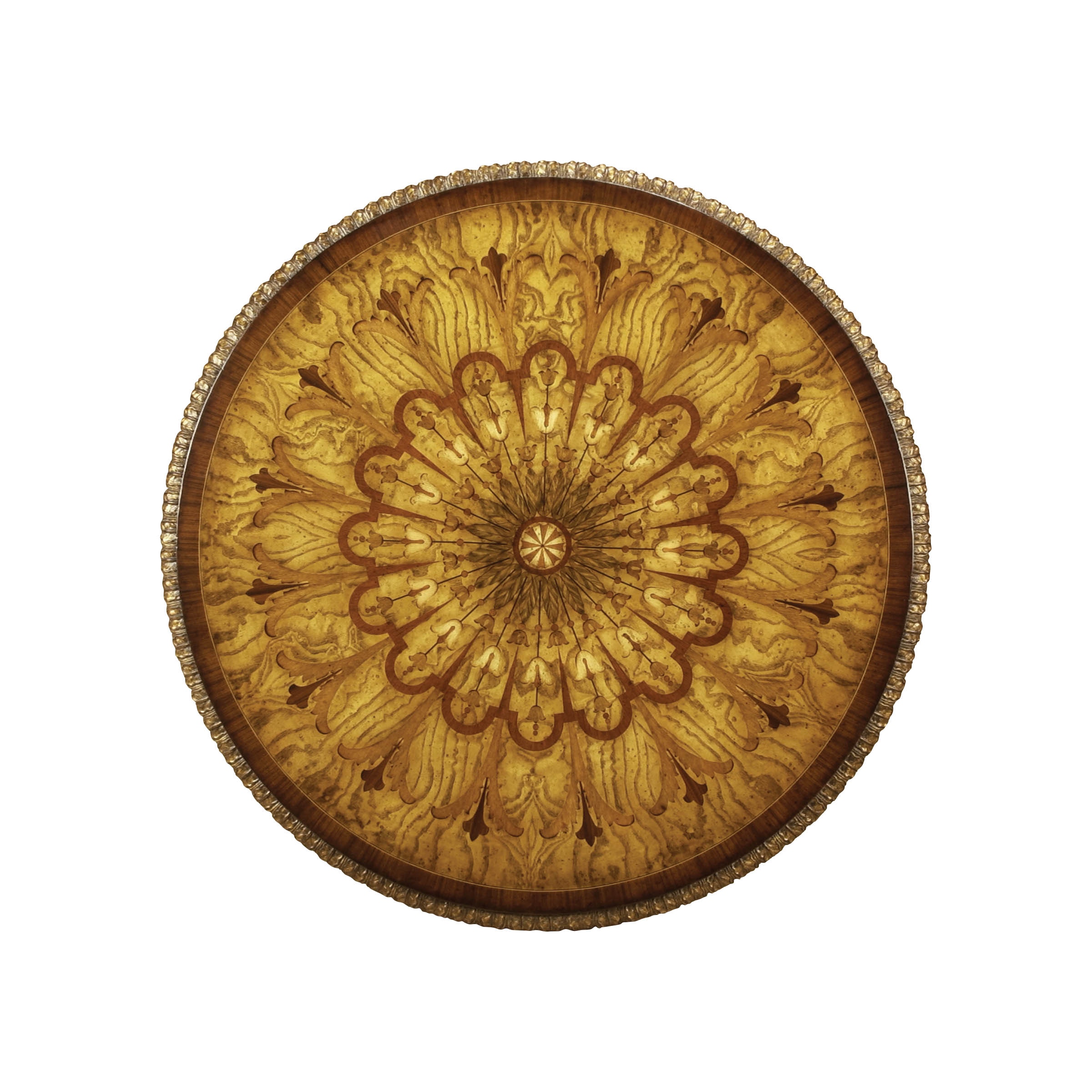 Maitland-Smith Living Room Gadroon Center Table 8112-30 | Hickory