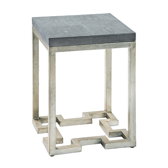 Maitland-Smith Geometric Charcoal Accent Table 8292-36