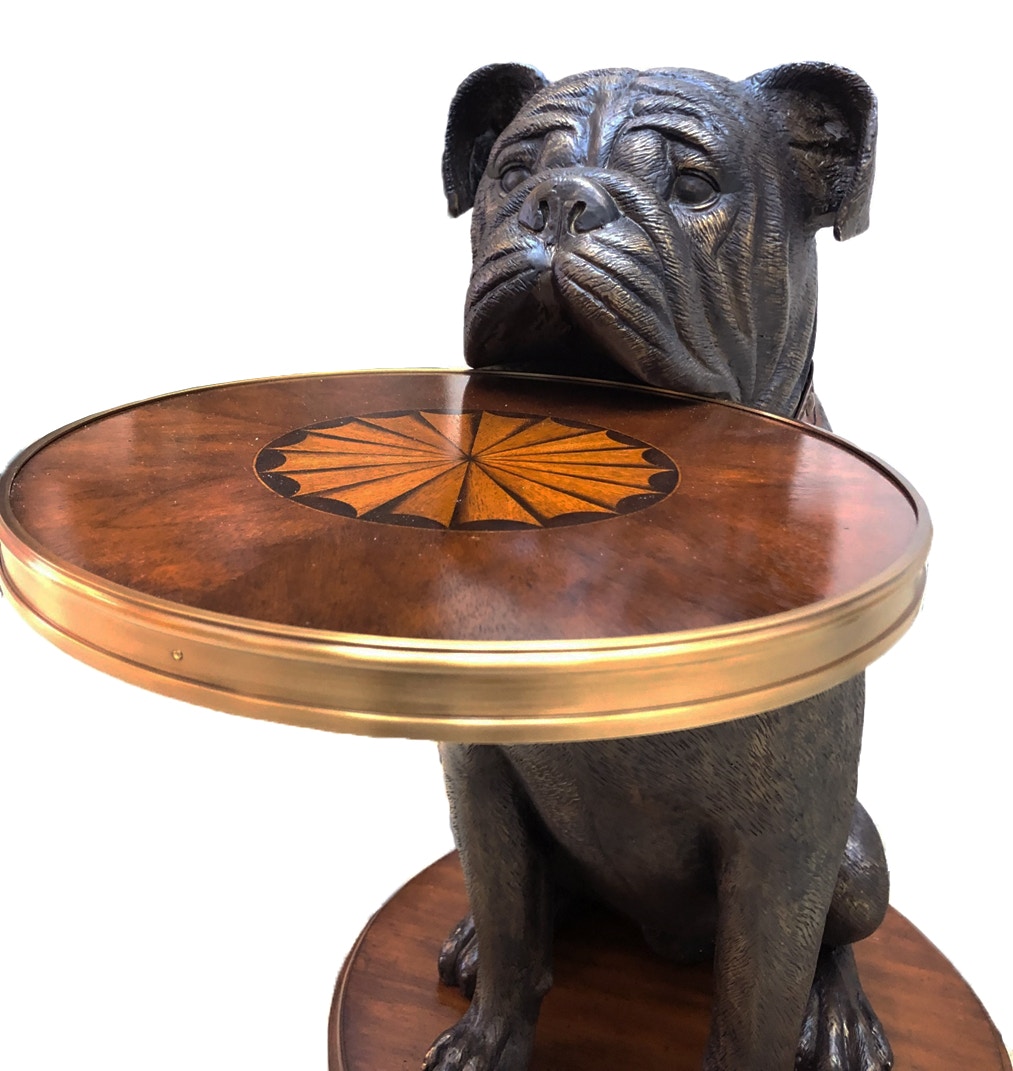 Maitland-Smith Living Room Bulldog Accent Table 8402-30