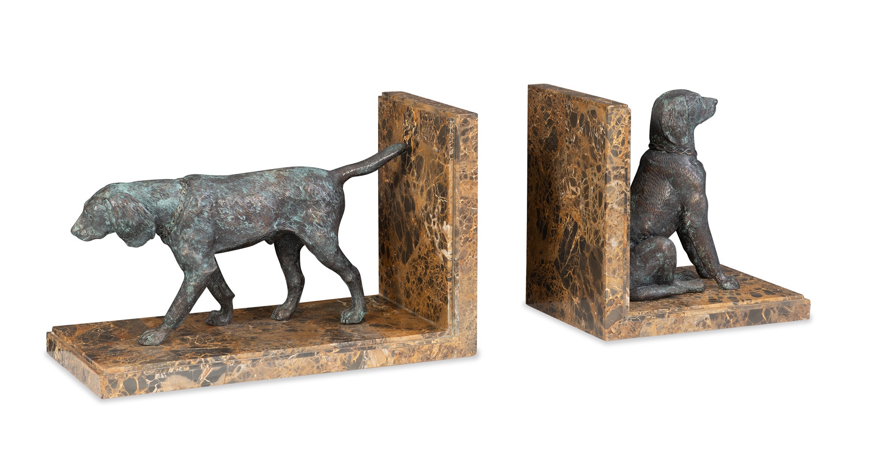 Maitland-Smith Hunting Dog Bookends 8423-12