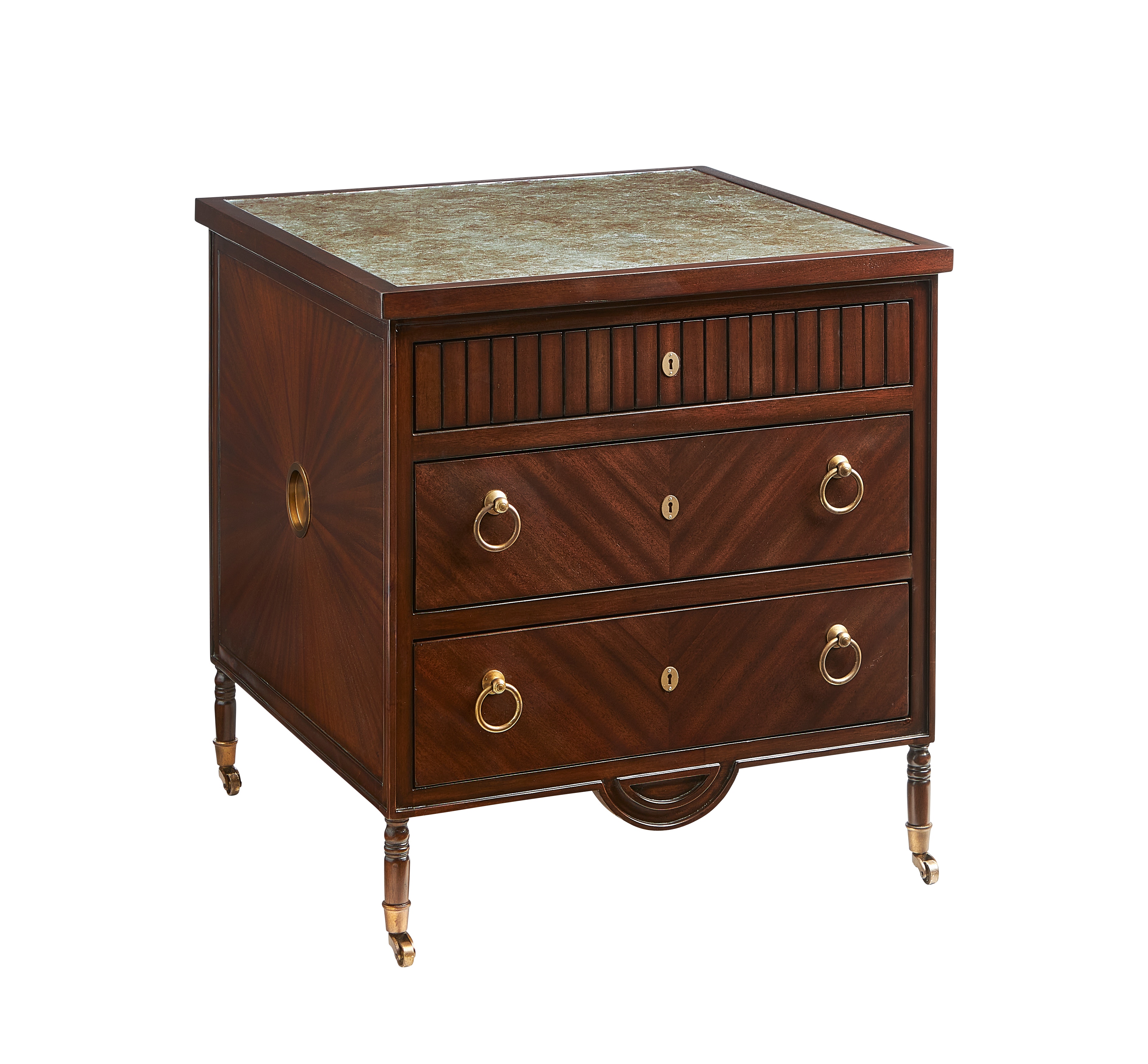 BK501　Maitland Smith 社製　アリゲーター　サイドテーブル MALAQUITA DESK