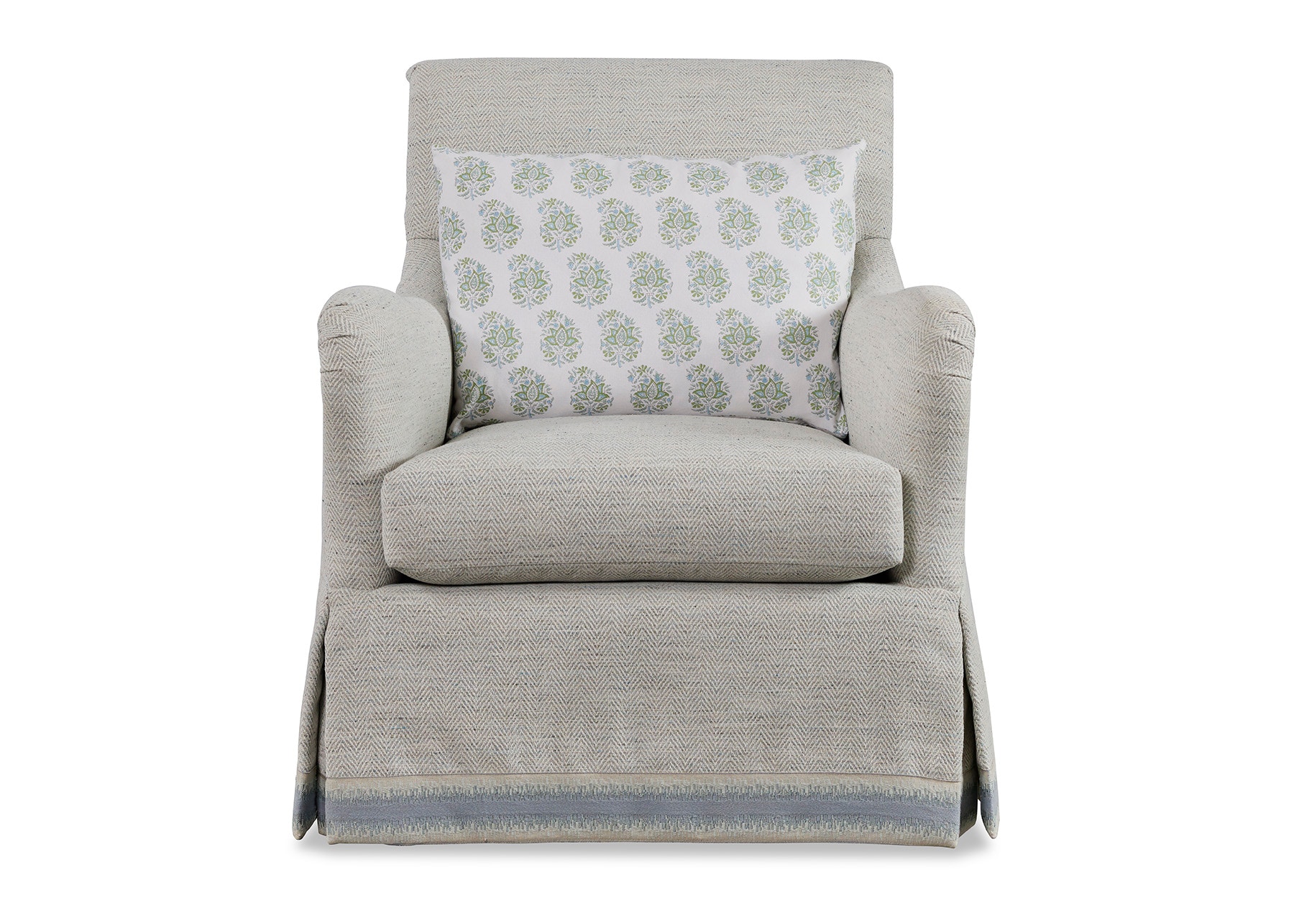 Jessica Charles Living Room Yvette Skirted Swivel Glider 552SK-SG