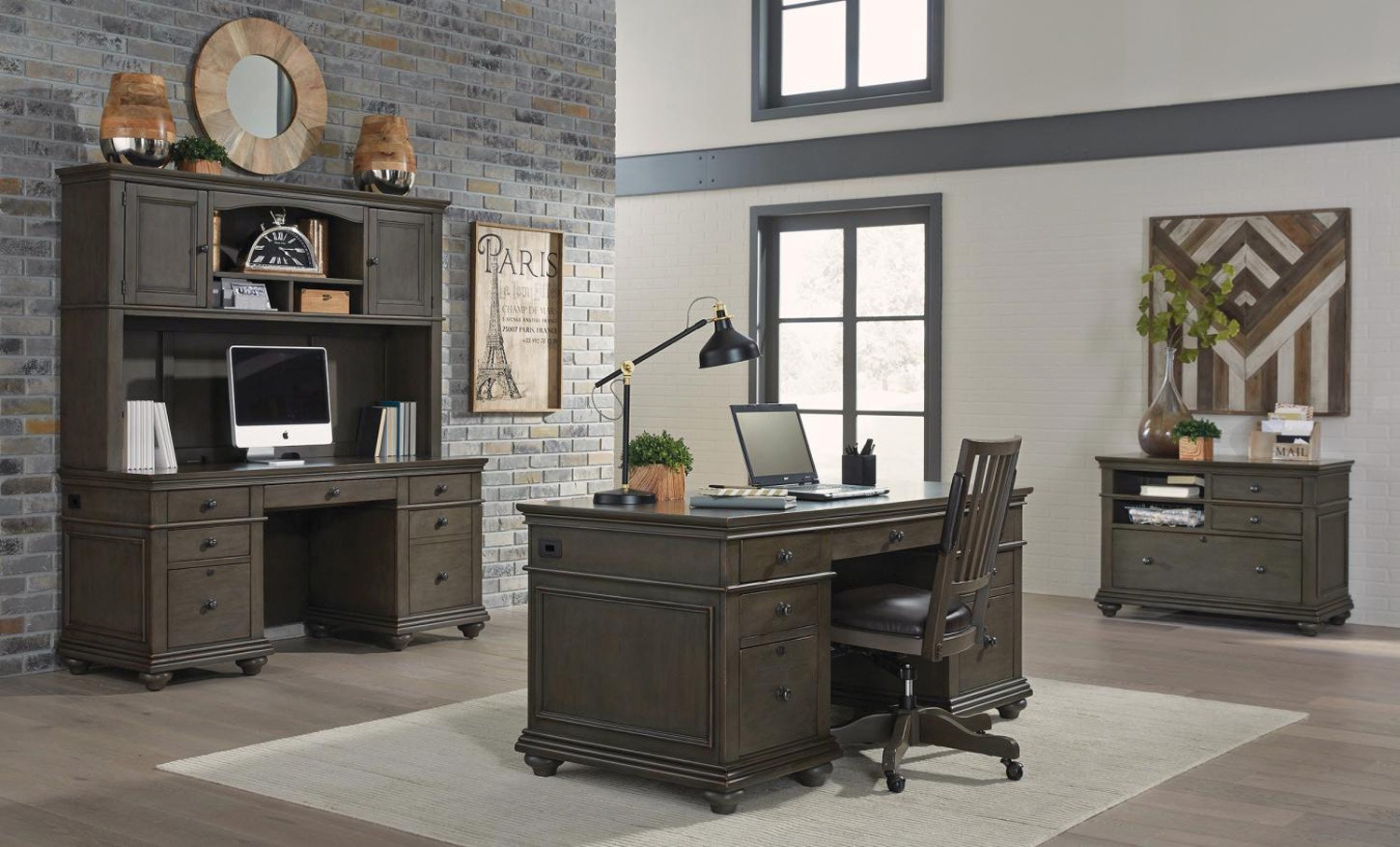Oxford 66" Executive Desk