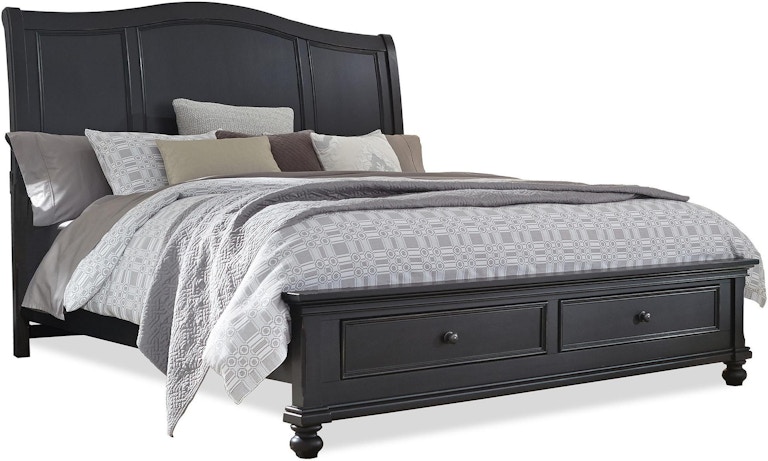 Aspenhome Oxford King Sleigh Bed I07-307