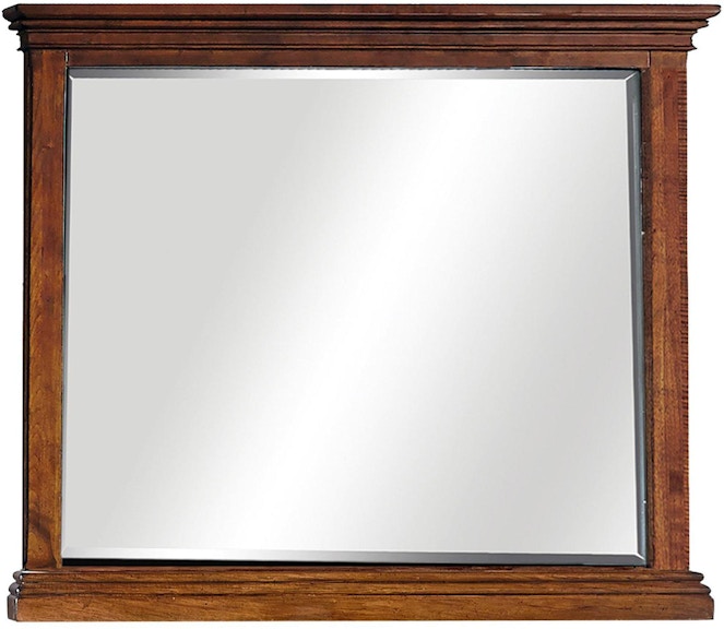 aspenhome Oxford Whiskey Brown Landscape Mirror I07-462-WBR AI07-462-WBR