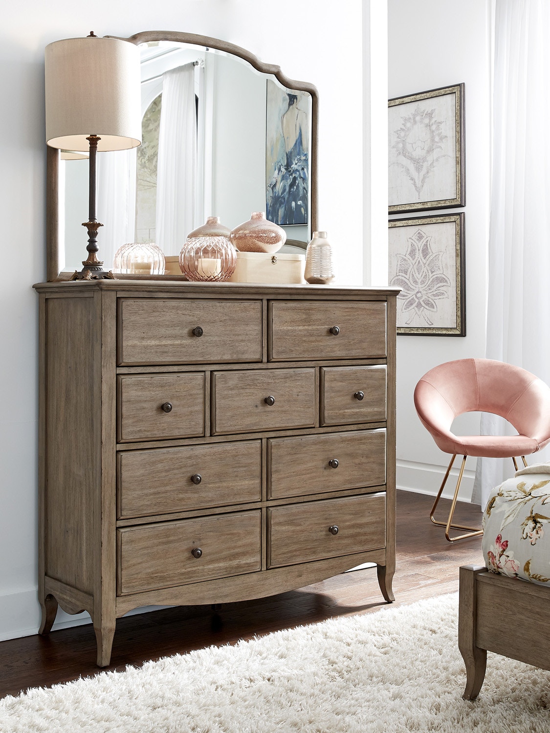 Aspenhome Provence 9 Drawer Tall Chesser