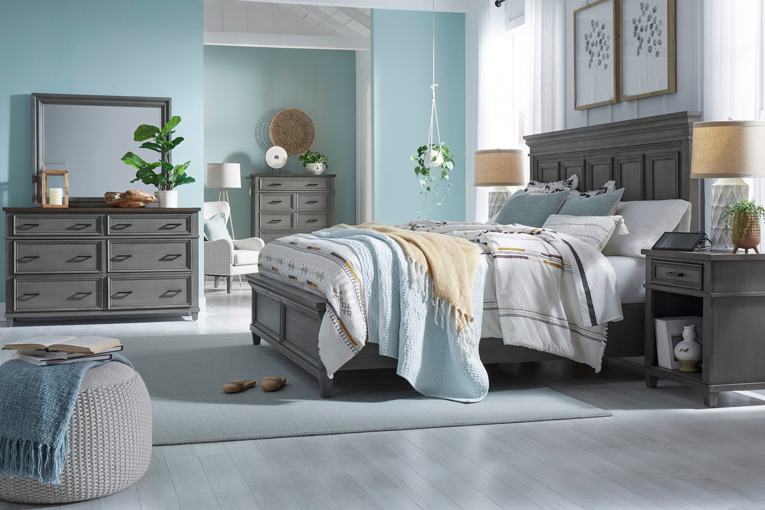 aspenhome Queen Low Profile Footboard I248-403-SLT-1 - Salt Creek