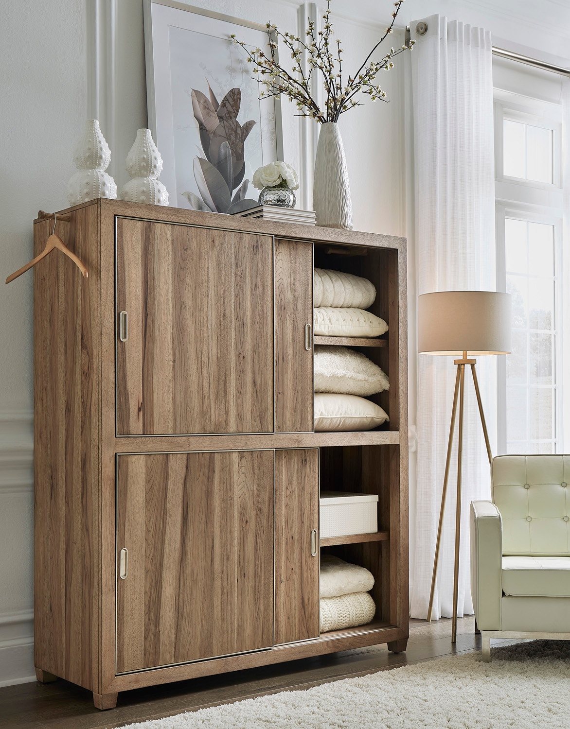 aspenhome I262-488 Bedroom Sliding Door Strg Chest