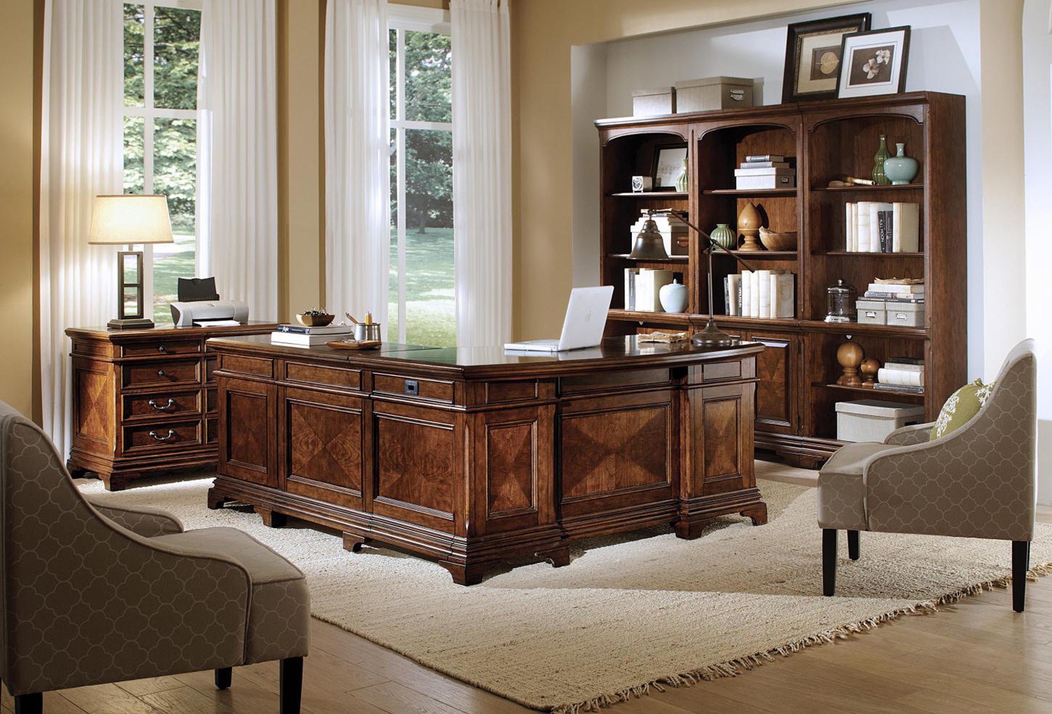 aspenhome Home Office L-Shaped Desk I26-153 | Hickory Furniture
