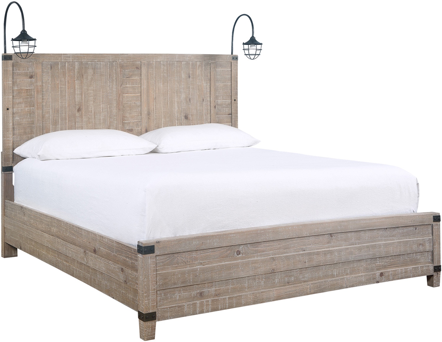 aspenhome Bedroom Queen Panel Headboard with 2 Lamps I349-412-WST - Metropolitan Furniture - Allen aspenhome Bedroom Queen Panel Headboard with 2 Lamps I349-412-WST - Metropolitan Furniture - Allen