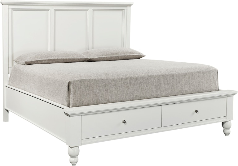 Aspenhome Queen LP Footboard with Drawers ICB-403D-WHT-1