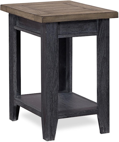aspenhome Eastport Drifted Black 24” Chairside Table WME913-DBK WME913-DBK
