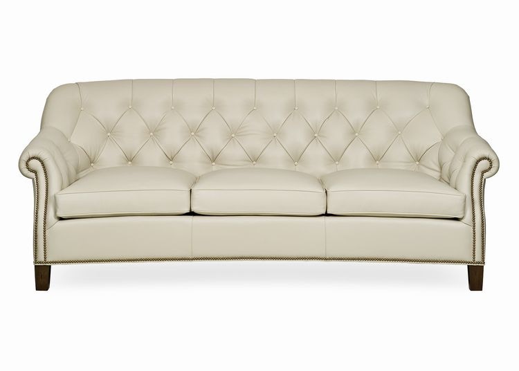 Hancock and moore tufted deals leather sofa