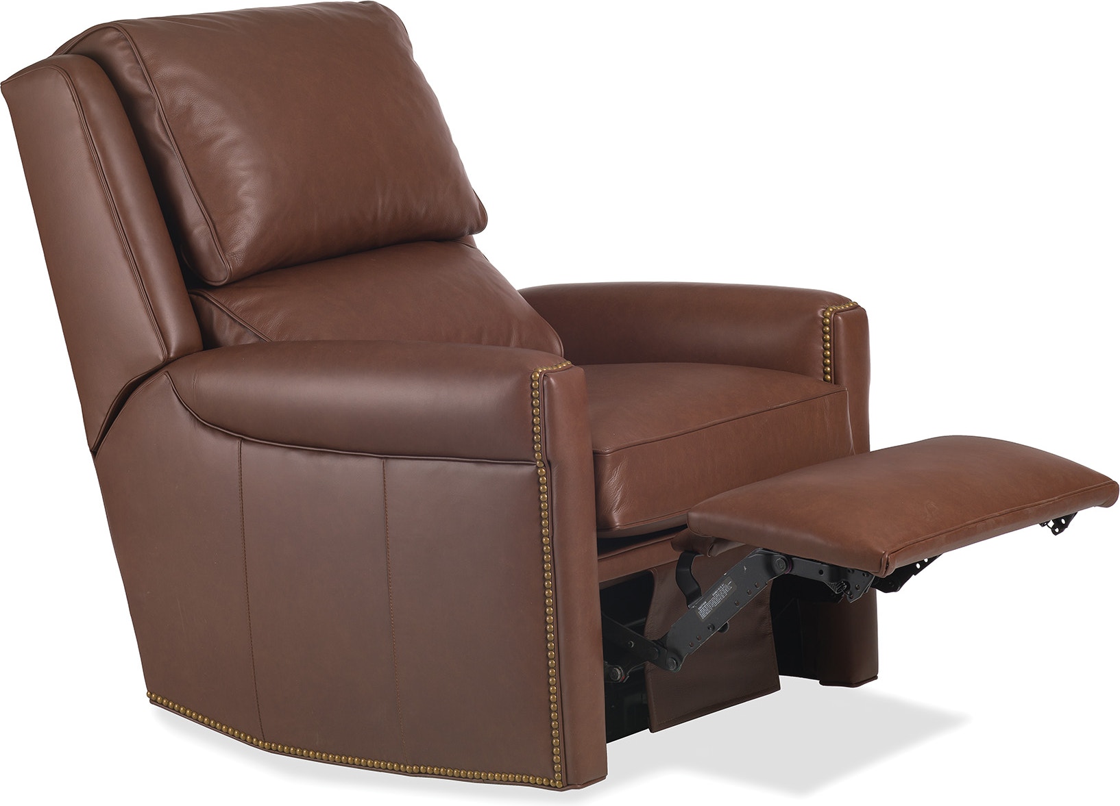 Brayna 35 Classic Leather Pushback Recliner, Created for Macy's