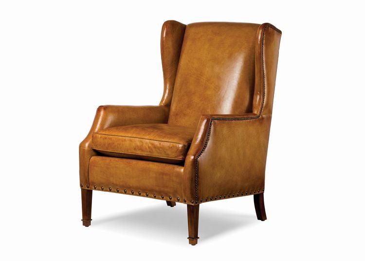 hancock and moore leather wingback chair