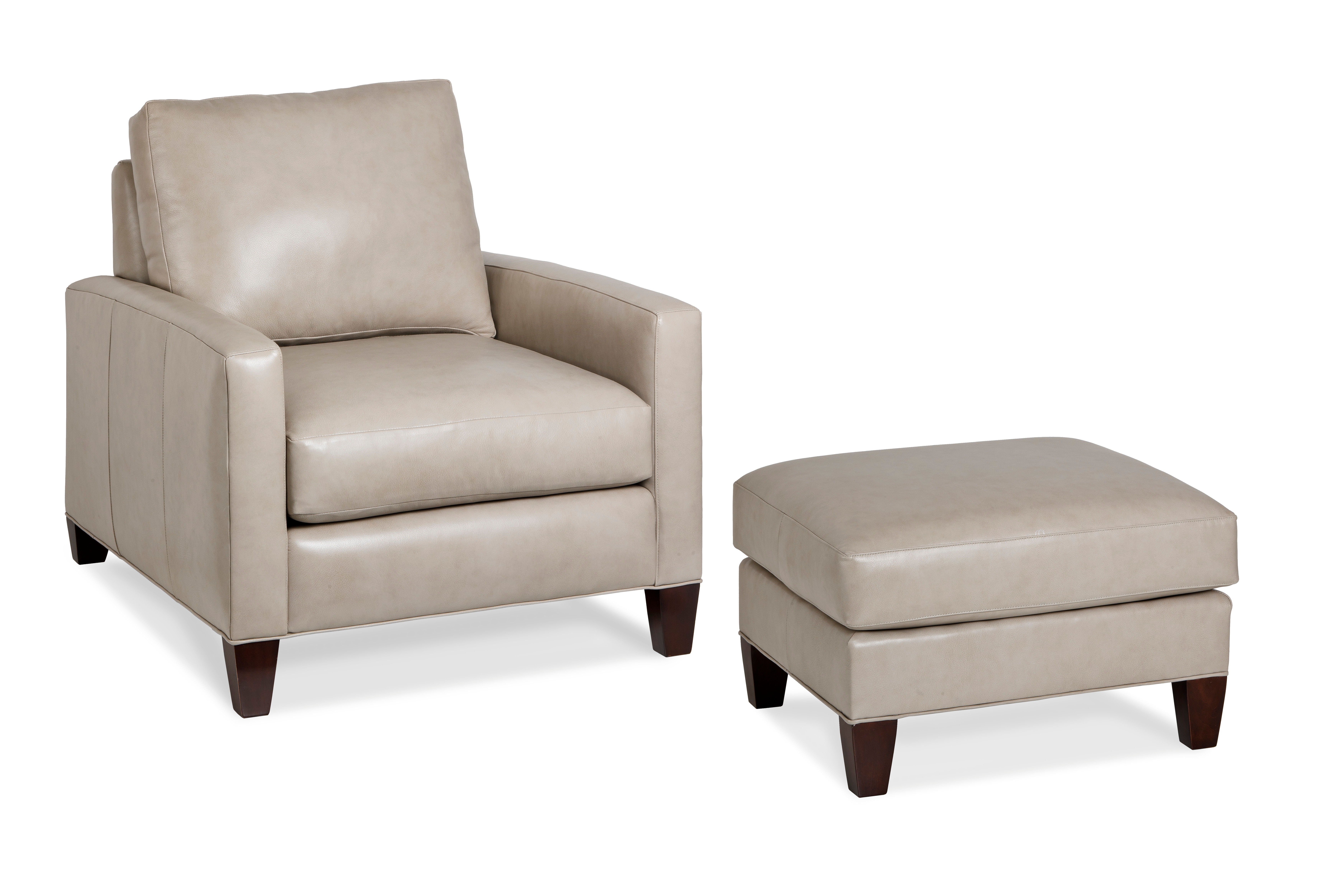 Hancock and Moore Smooth Ottoman 