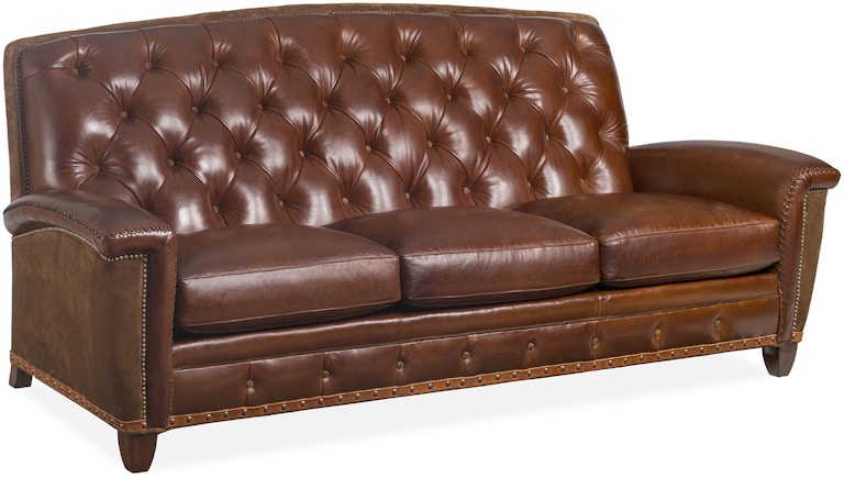hancock tufted distressed brown italian chesterfield leather sofa