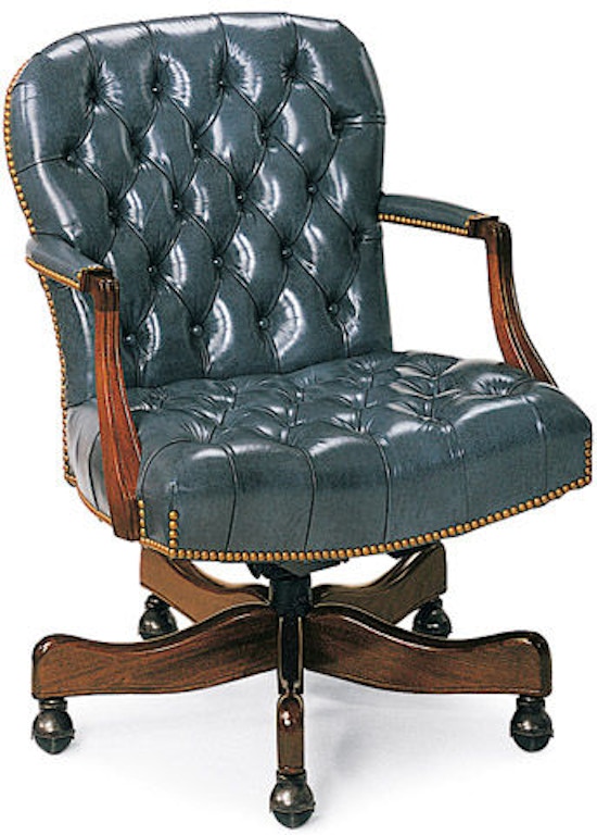 Hancock And Moore Home Office Georgetown Tufted Swivel Tilt Chair