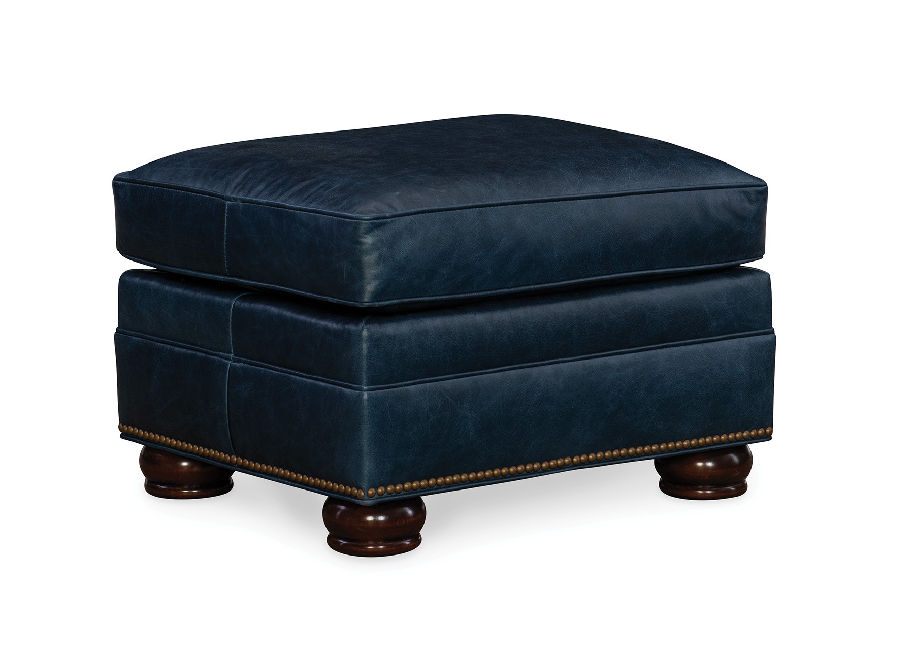 Hancock and deals moore leather ottoman