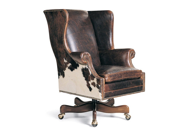 Cowhide executive deals office chair