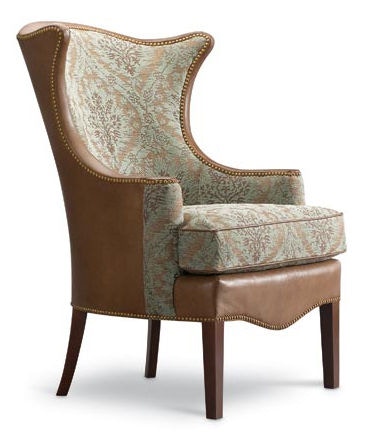 Leathercraft Furniture Living Room Kelly Wing Chair 123117 Hickory Furniture Mart Hickory, NC