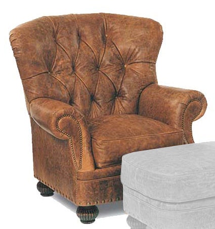 Leathercraft Furniture Living Room Conner Chair 2402 Hickory