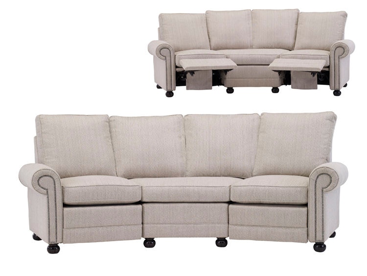 sunbrella reclining sofa