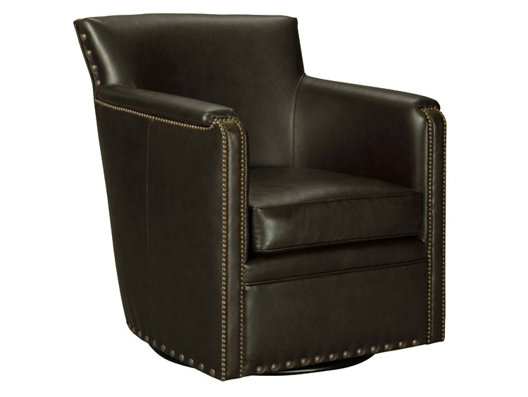 Leathercraft Furniture Living Room Lodge Swivel Chair Qs Frame 2898SW