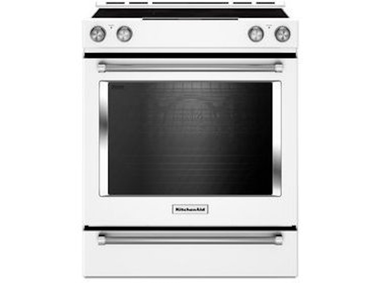 Kitchenaid 30 Slide In Range Kseb900ewh Daws Home Furnishings Kitchenaid 30 Slide In Range
