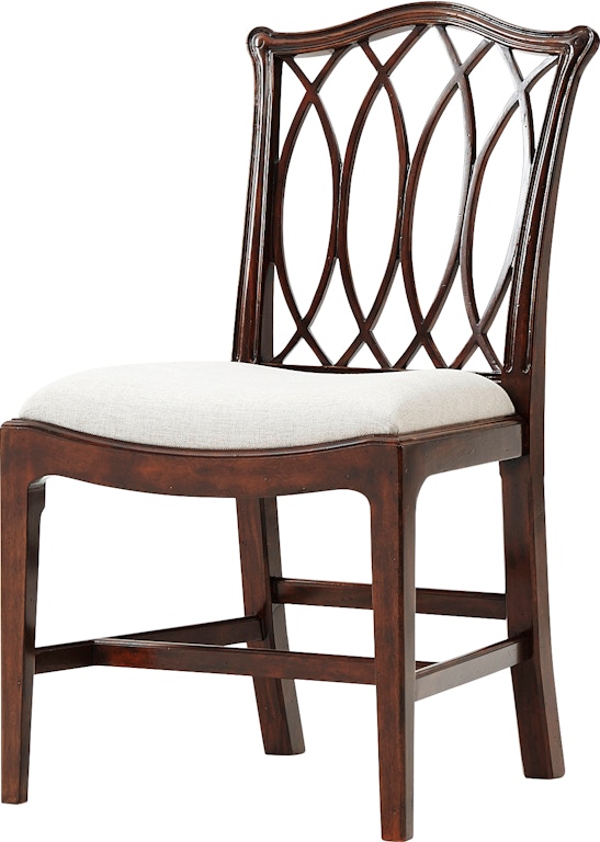 Dining Room Chair With Trellis Pattern