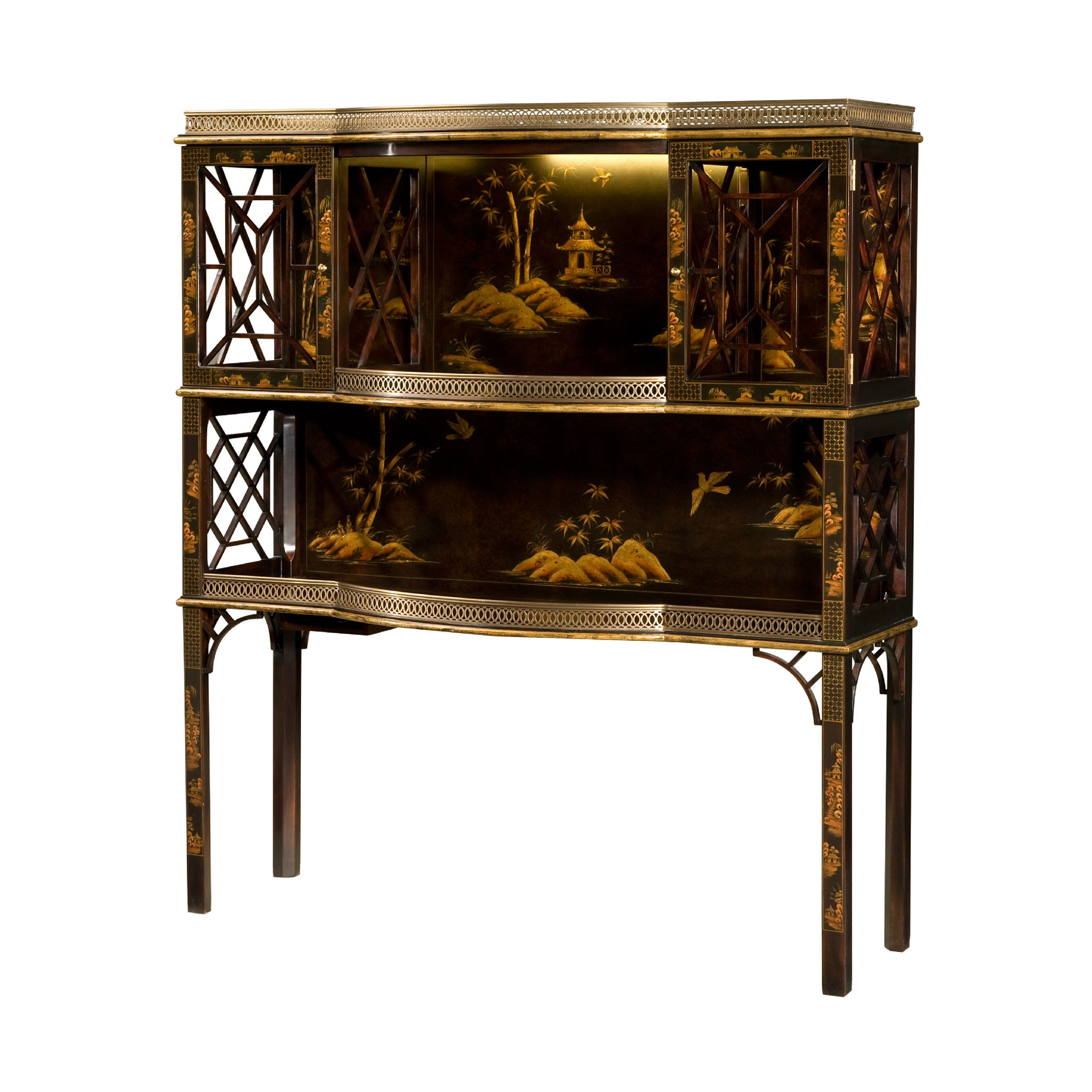 Chinoiserie bar deals cabinet