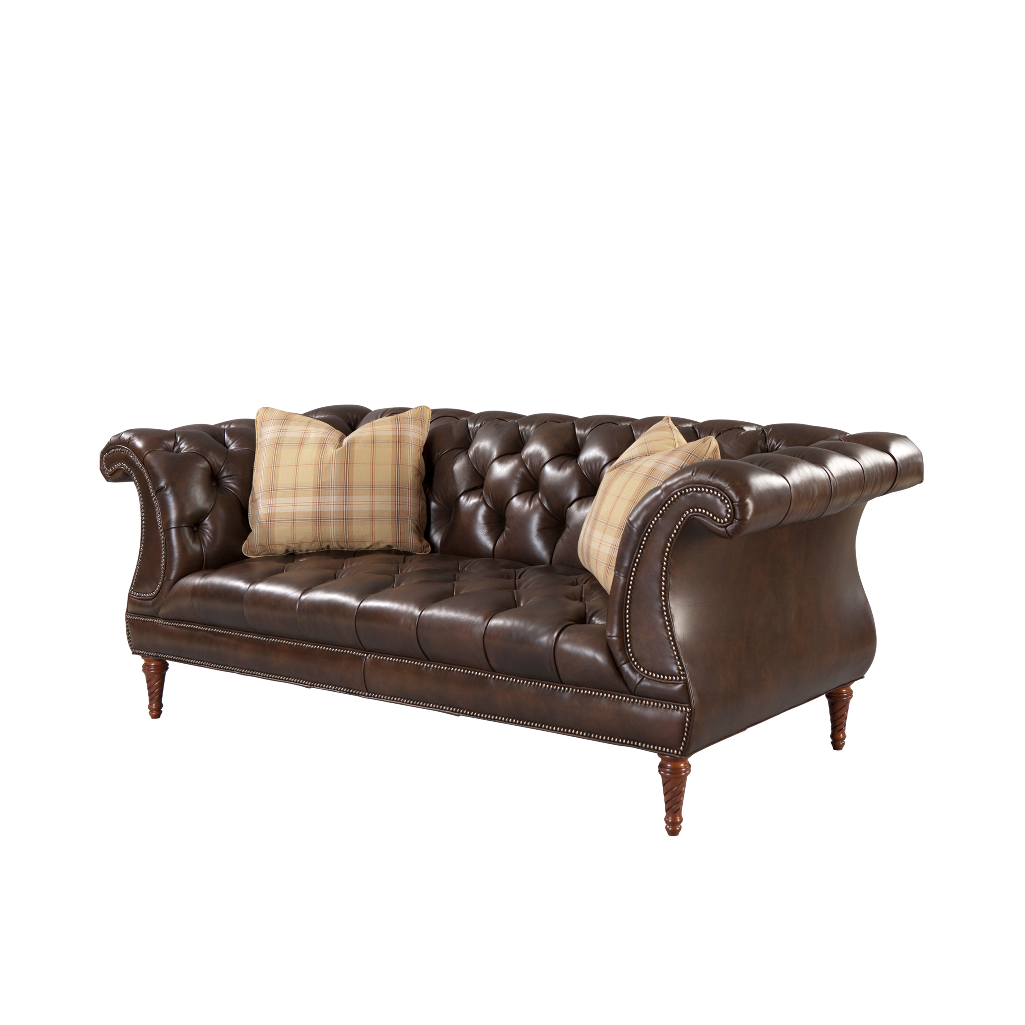 Chesterfield Original Hide Regency Chesterfield Brown Leather Library Reading Armchair 