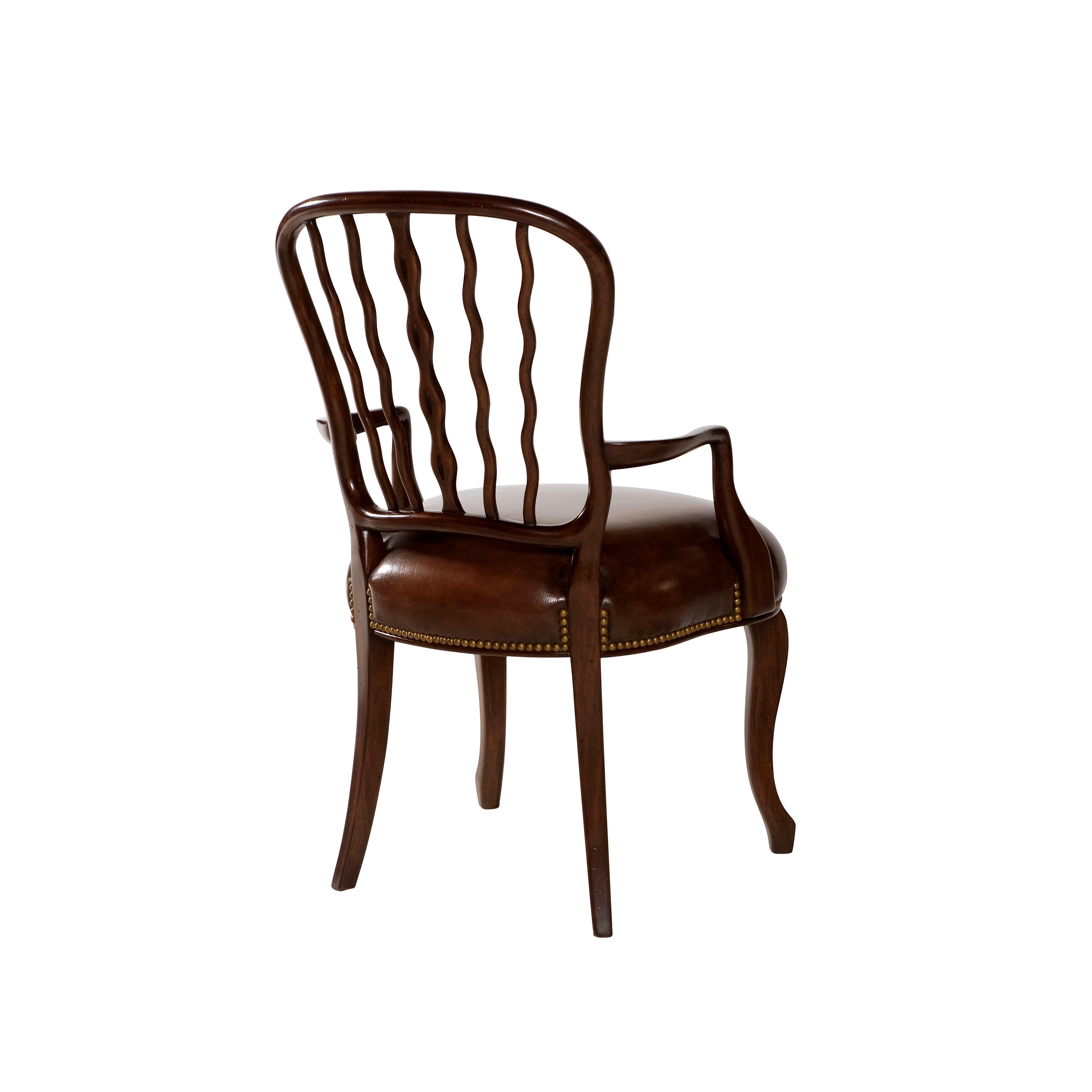 THEODORE ALEXANDERダイニングチェアアンティーク彫刻座面シミあり The Seddon Arm Chair THAL410432AJB