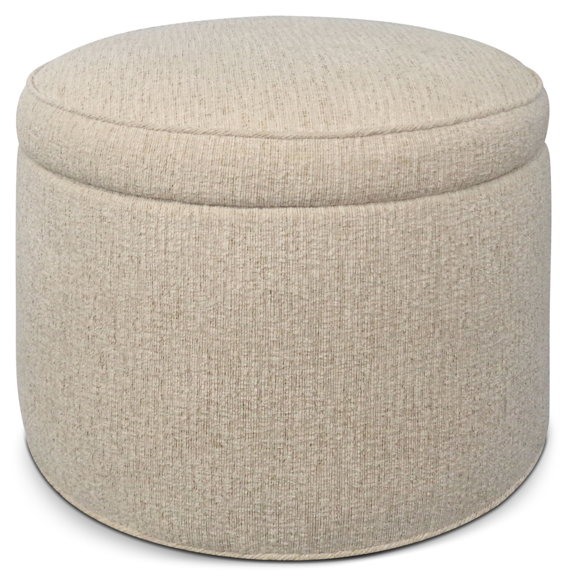 Theodore Alexander Storage Round Ottoman OTT-CS-24-SX