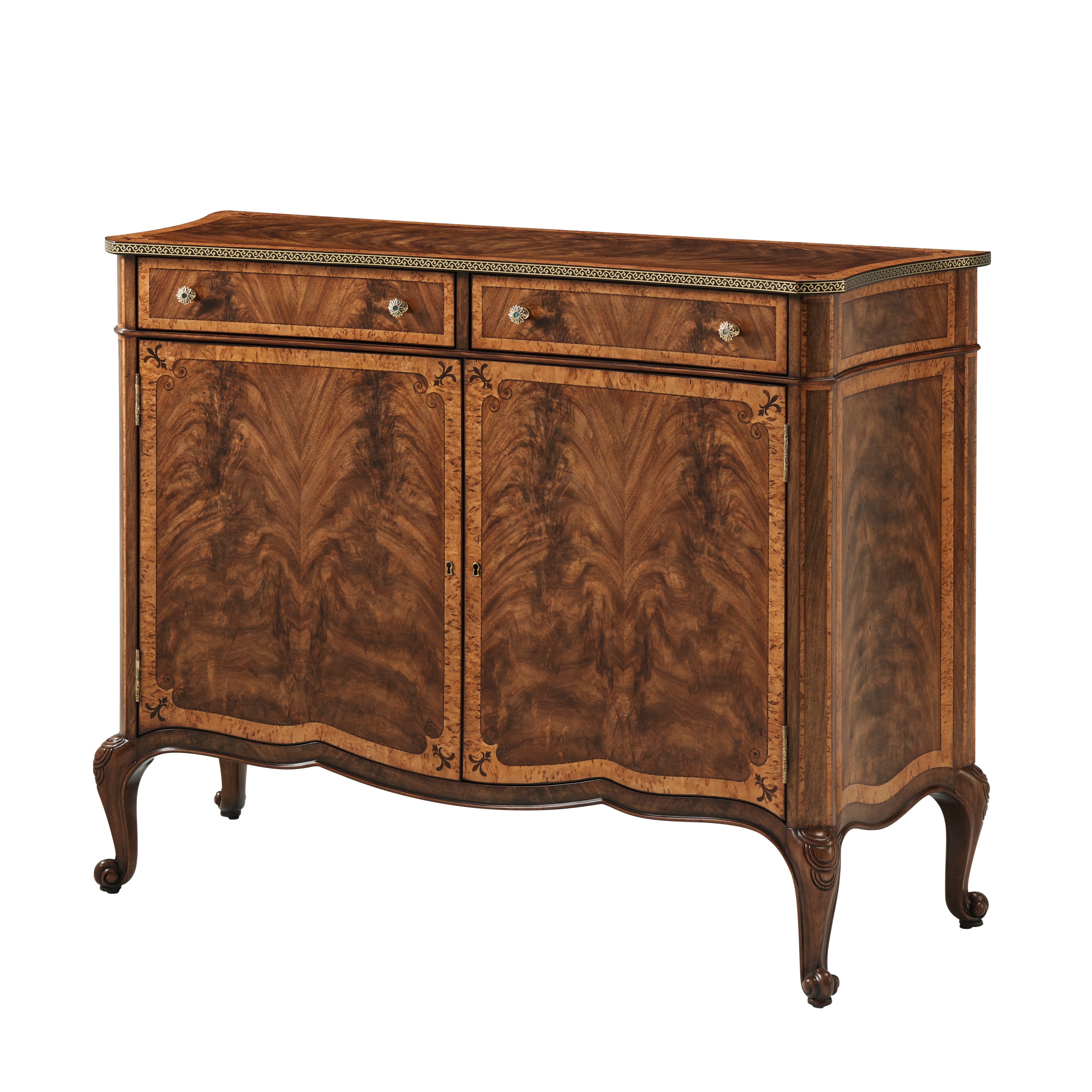 Theodore Alexander Living Room Harper Cabinet SC61034 | Hickory