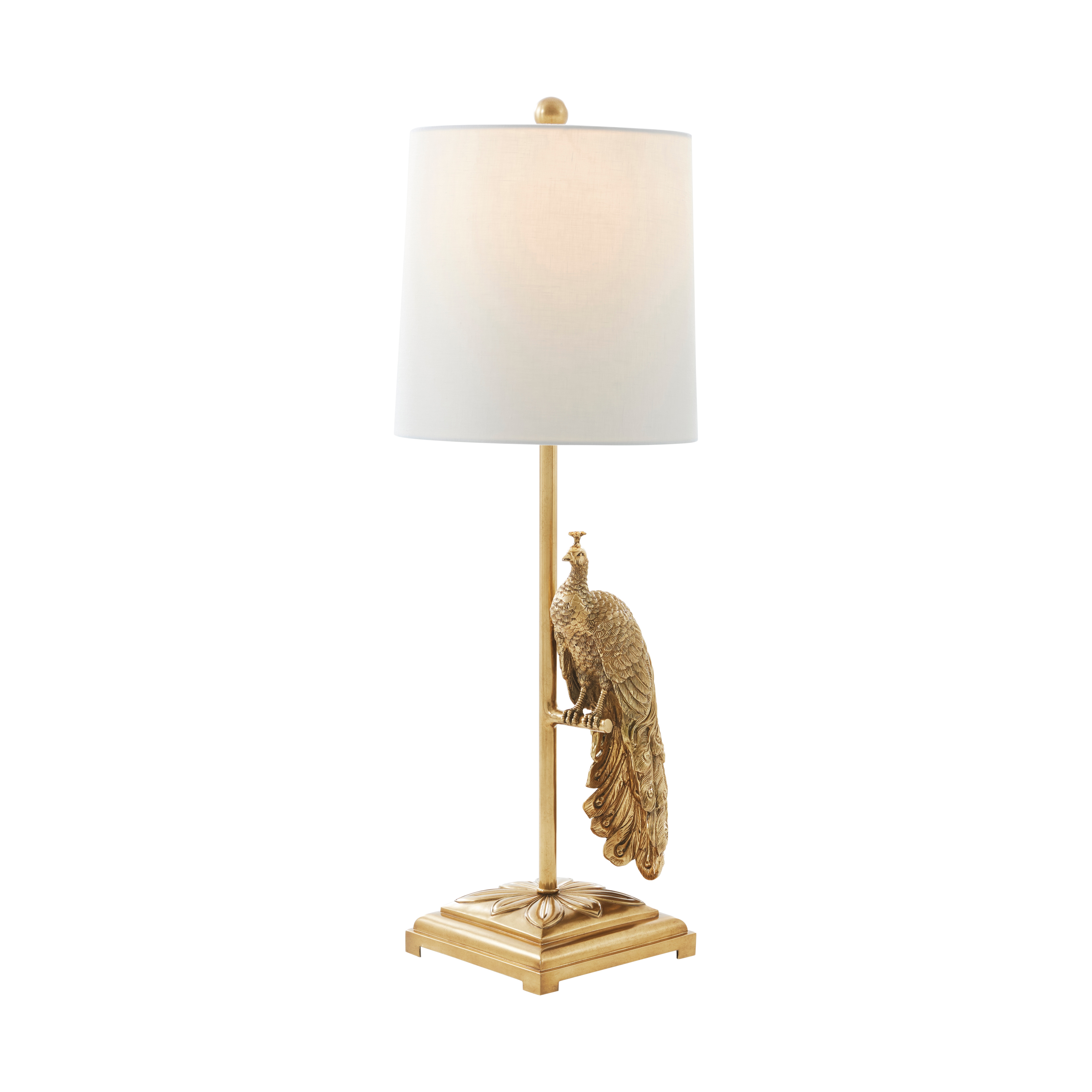 Theodore Alexander Peacock Table Lamp 