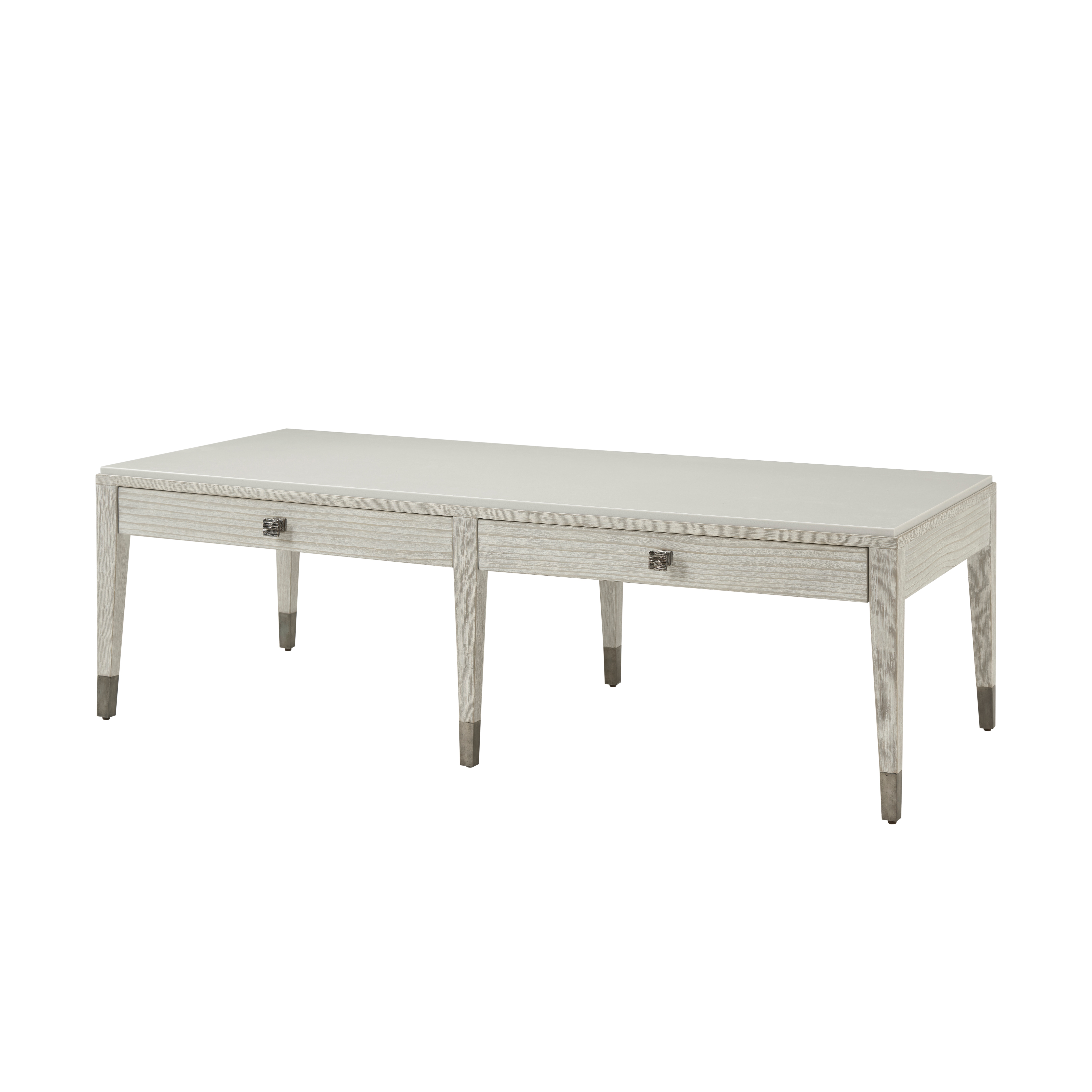 Theodore Alexander Living Room Breeze Two Drawer Cocktail Table 