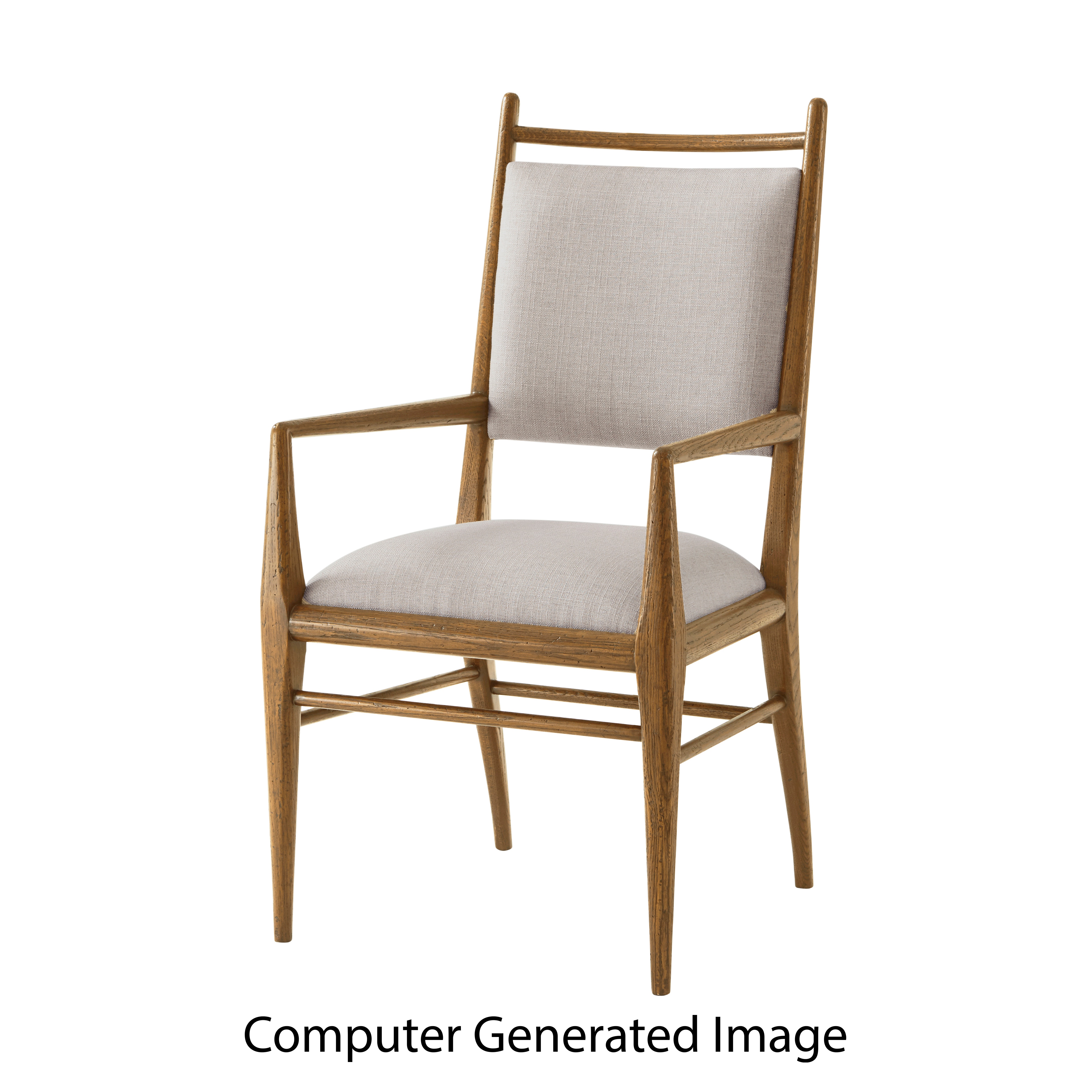 Theodore Alexander Nova Dining Arm Chair II TAS41024.1BYB