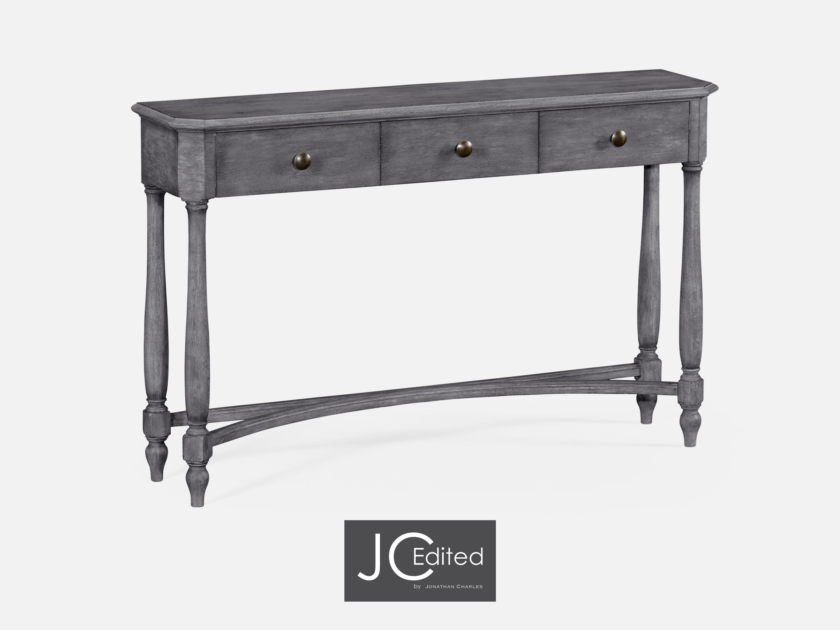 Dark grey deals console table