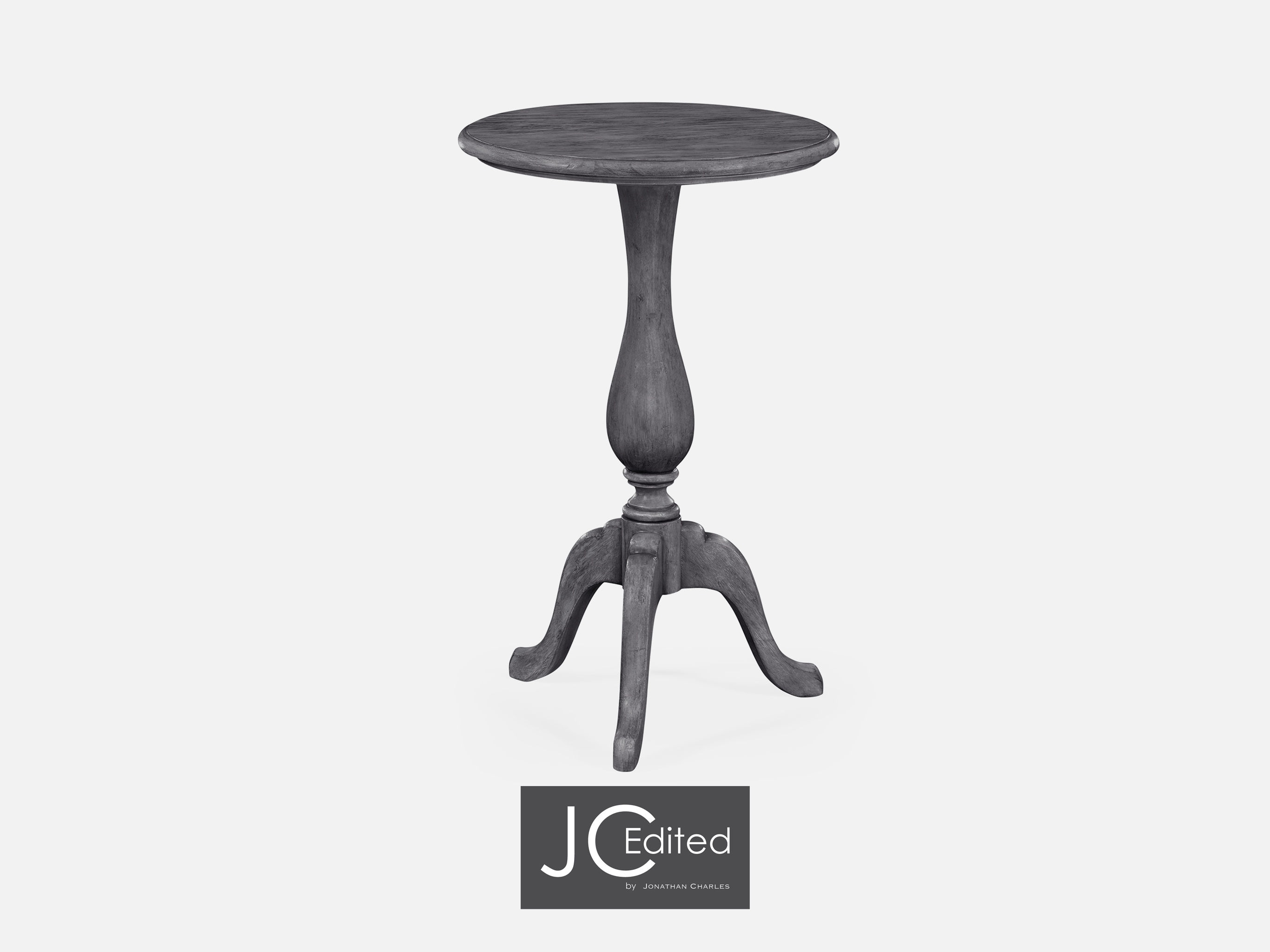 Jonathan Charles Living Room Antique Dark Grey Tall Cocktail Table Qj491016adg Walter E Smithe Furniture Design
