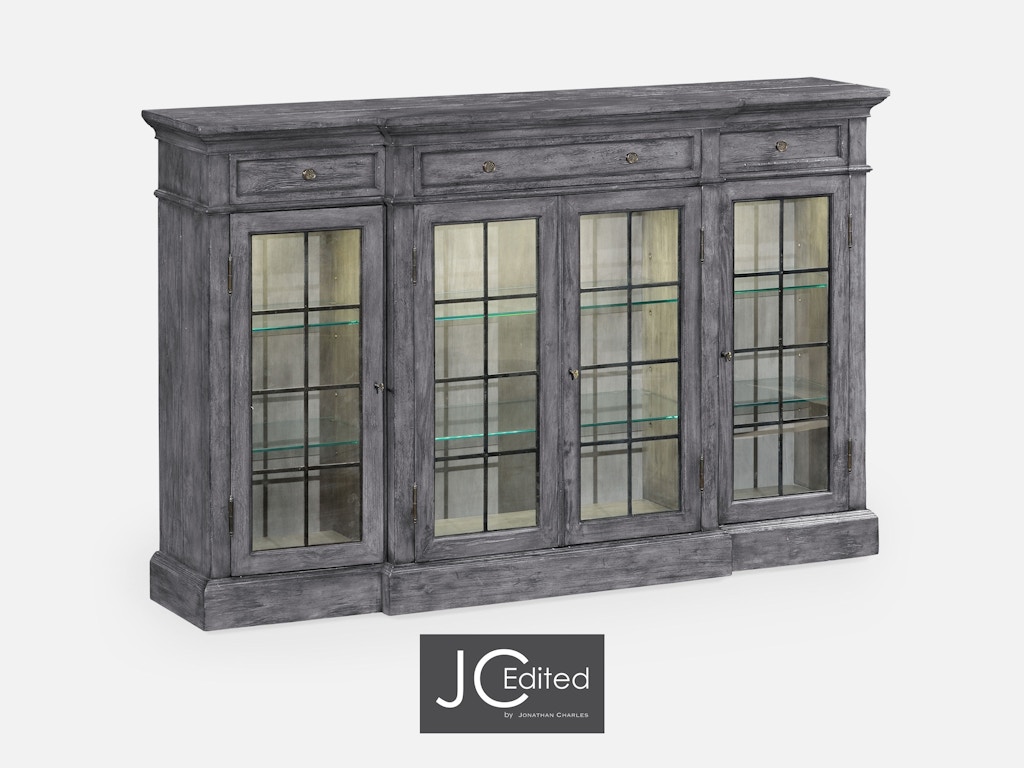 Jonathan Charles 491027 Adg Four Door China Display Cabinet In