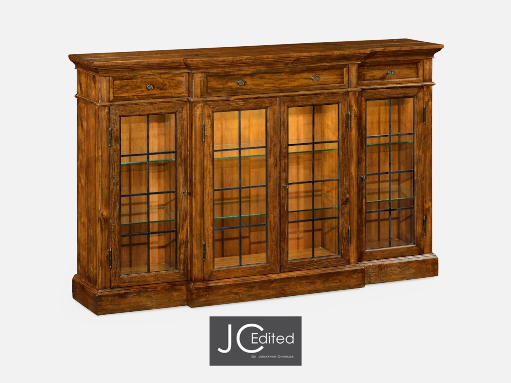 Jonathan Charles 491027 Cfw Four Door China Display Cabinet In